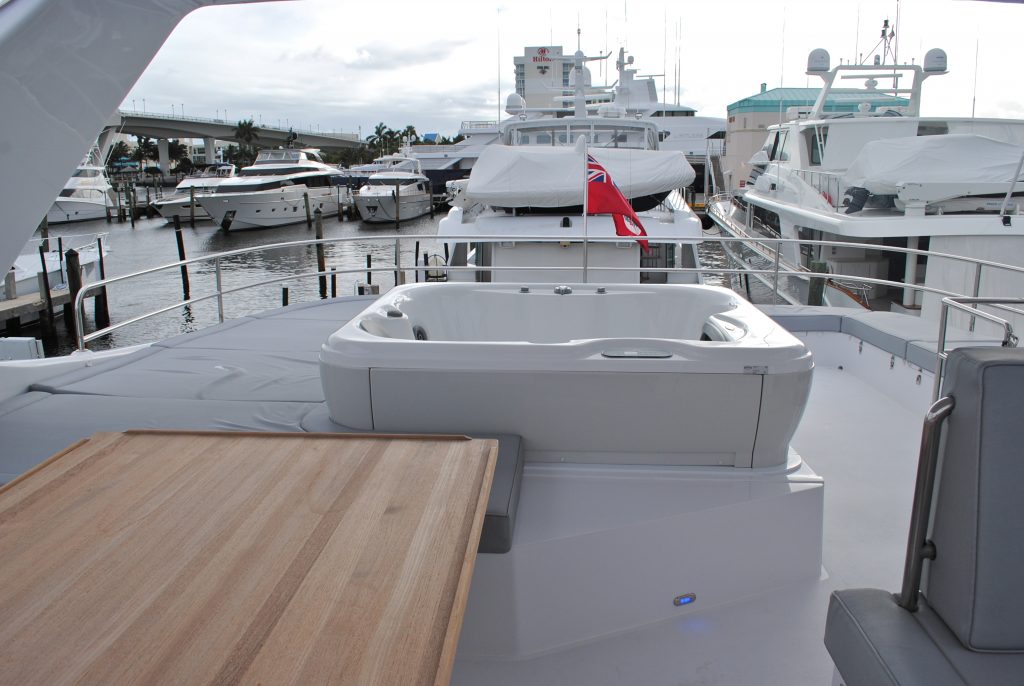 Forever Sunreef 60 Luxury Power Catamaran Flybridge Aft View | Select 
